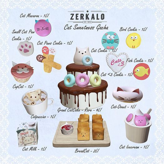[ zerkalo ] Cat Sweetness - BreadCat