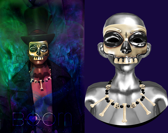*BOOM* Bonnwi Mask and Necklace (well used)