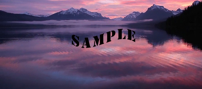 Animated Violet Mountain Lake