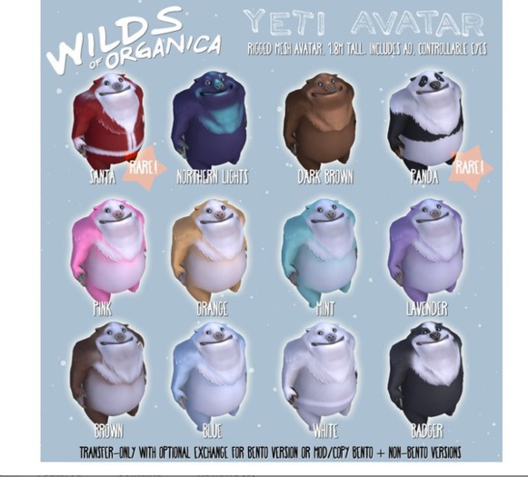 [ WoO ] Yeti Avatar (NON-BENTO)(DARK BROWN)(T)