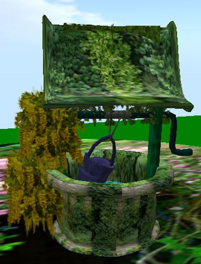 Tiny Old Village Wishing Well