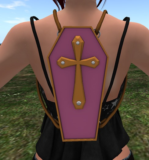 *NW* Coffin Backpack - Orange/Pink