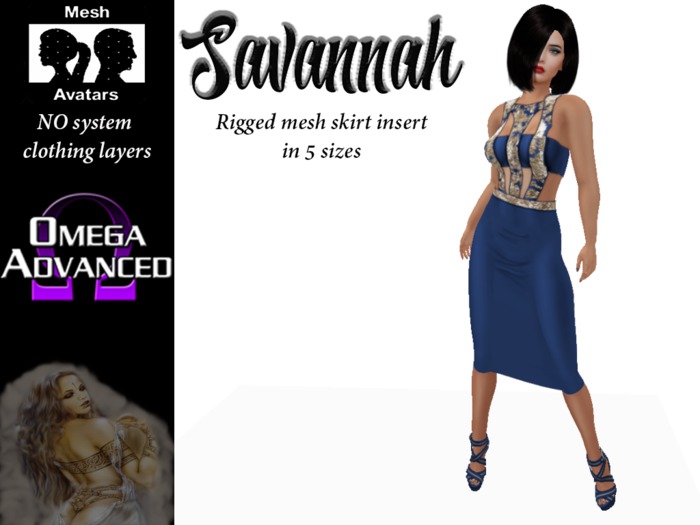 *SOIR* Dress Savannah Blue