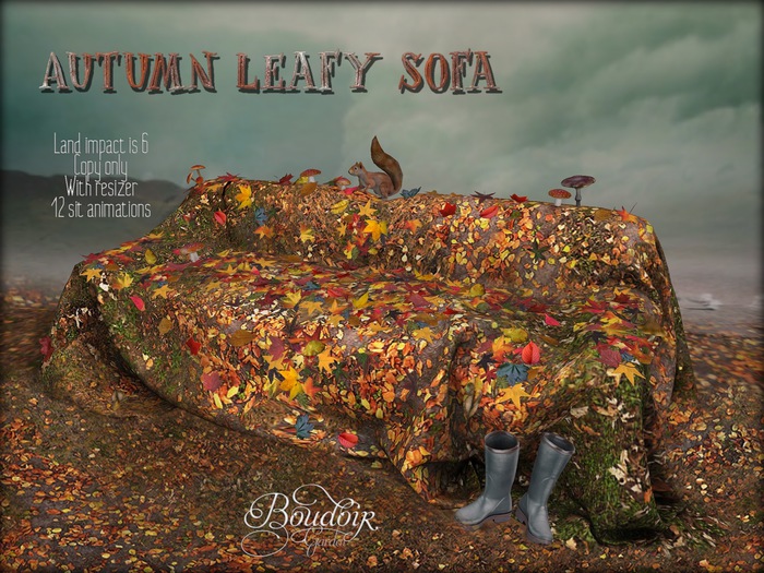 Boudoir Garden - Autumn Leafy Sofa