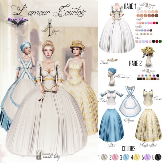 Belle Epoque { L'amour Courtois } Apron 4 (Box)