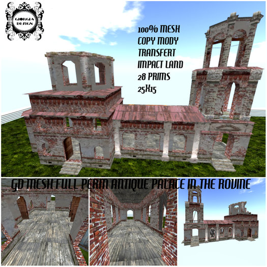 GD MESH FULL PERM ANTIQUE PALACE IN THE ROVINE