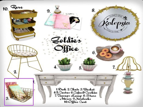 Second Life Marketplace - Kalopsia - 1.Goldie's Desk