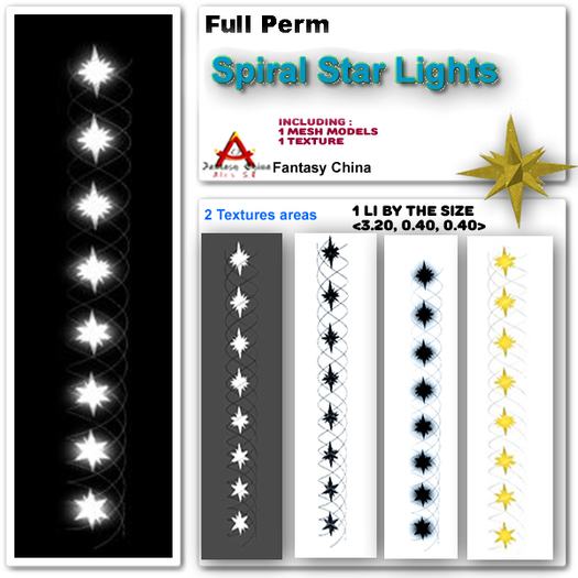 Full Perm Spiral Star Lights