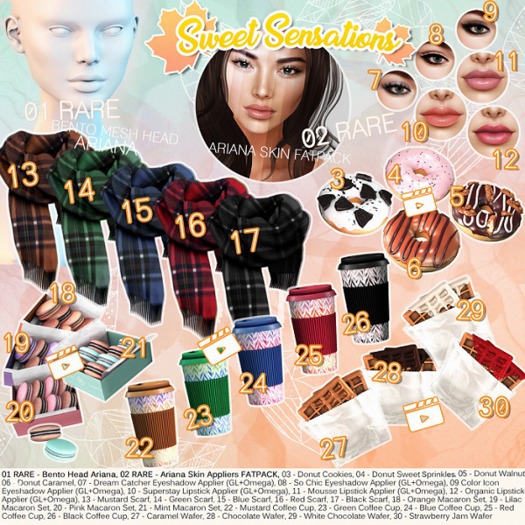 13 Genesis Lab. - "Sweet Sensations" -  Scarf 'Mustard'