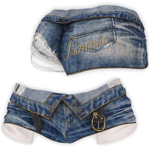 adorsy - Zizel Ripped Denim Jeans Shorts Blue - Maitreya/Legacy