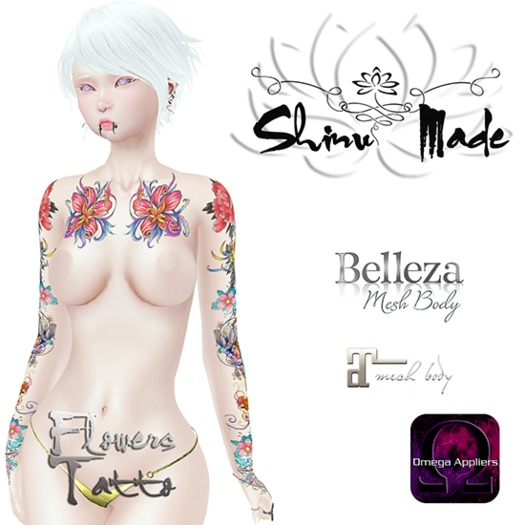 -::Shinu Made::- Flower Tattoo (WEAR)