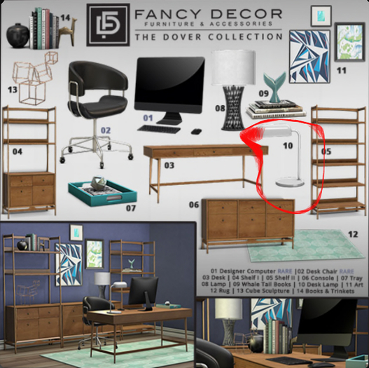 10 Fancy Decor: Dover Desk Lamp