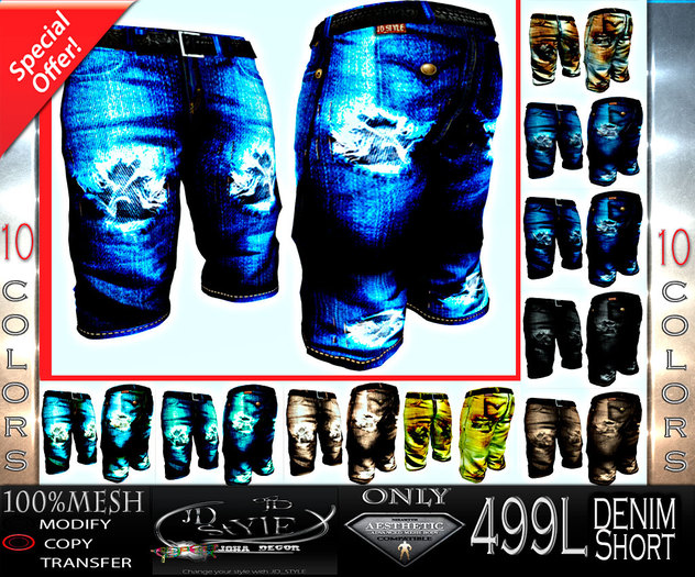 JDSTYLE  DENIM KIT SHORT 10 (ONLY AESTHETIC) 11 BOX
