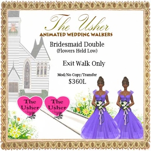 Wedding Walk For Two Bridesmaids (Flowers Held Low) - Exit Walk