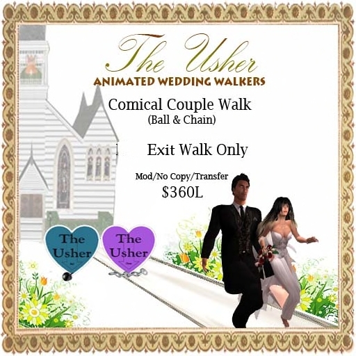 Comical Wedding Walk For Two Avatars - Exit Walk