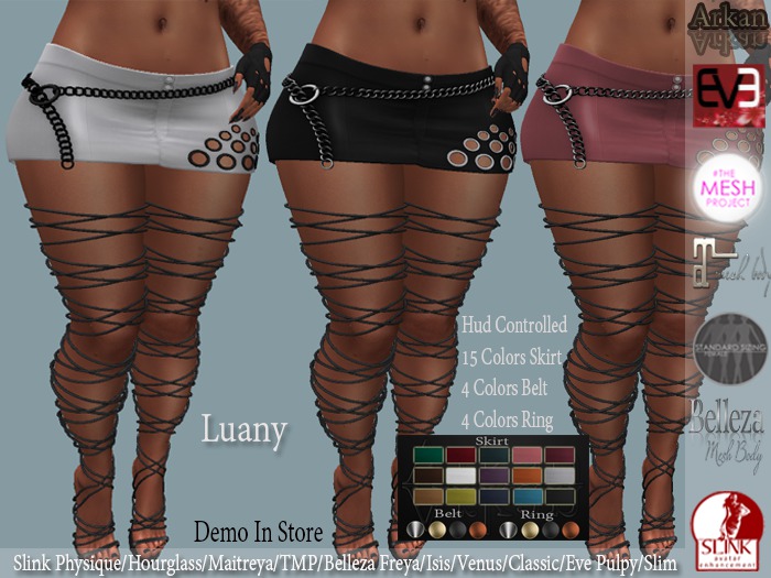 .::Arkan::. Skirt Luany + Fitmesh