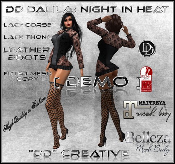 ☾ⅅⅅ☽ DALILA : NIGHT in HEAT / Belleza / Maitreya / Slink DEMO