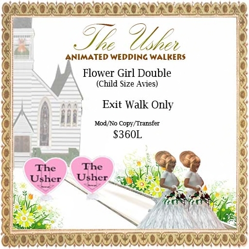 Wedding Walk For Two Flower Girls (Child) - Exit Walk