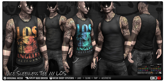 Razor/// Vice Sleevless Tee - LOS w/ HUD
