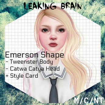 Second Life Marketplace - [ Leaking Brain ] Emerson Shape - Tweenster