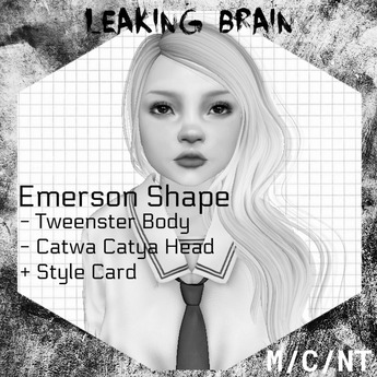 Second Life Marketplace - [ Leaking Brain ] Emerson Shape - Tweenster