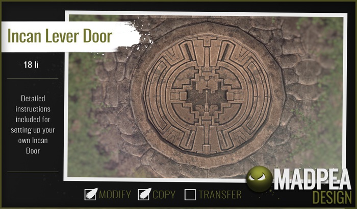 MadPea Incan Lever Door Boxed