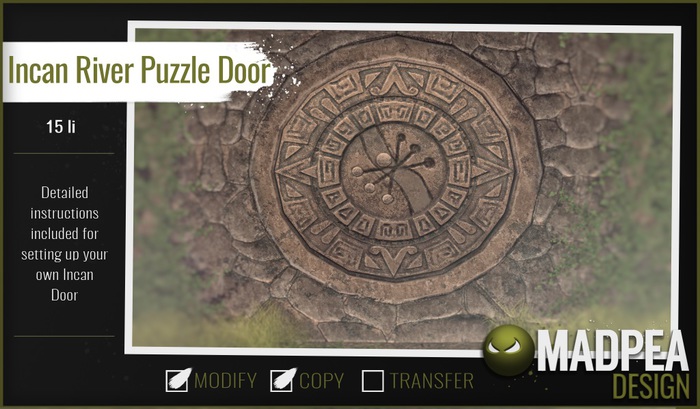 MadPea Incan River Puzzle Door