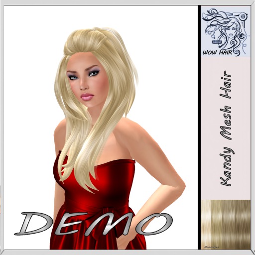 Second Life Marketplace (WOW Hair) Kandy Mesh Hair DEMO