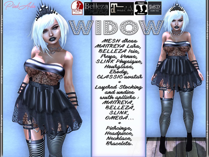 [AdN] WIDOW (maitreya belleza slink ebody CLASSIC avi)