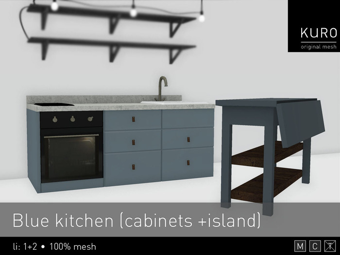 Kuro - Blue kitchen