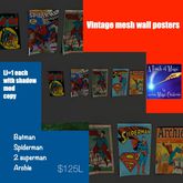 Vintage Superhero posters Bag