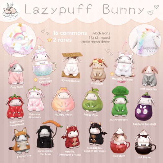 +Half-Deer+ Lazypuff Bunny - Hot Stuff