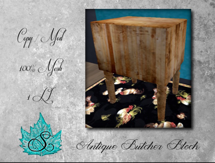 Antique Butcher Block (boxed)
