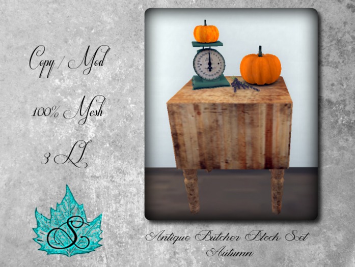 Butcher Block Set - Autumn (boxed)