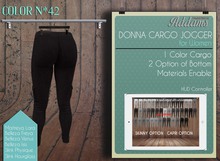 Addams "Donna" Cargo Jogger Pants - Mesh for Maitreya, Belleza, Slink #42