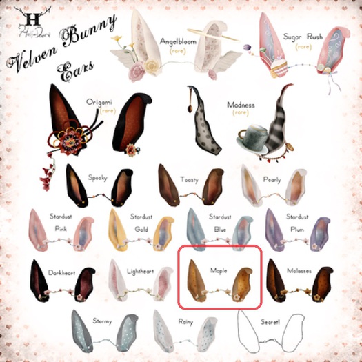 +Half-Deer+ Velven Bunny Ears (Maple)