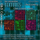 [CGM013] 6 Cyber Matrix Gridwork Pattern Textures from E&D ENGINEERING