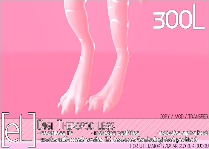 [eL] Digi Legs Theropod Avatar 2.0 - Rikugou Lite