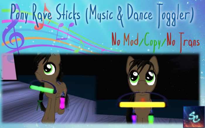 Pony Rave Sticks (Music & Dance Toggler) [Sc]