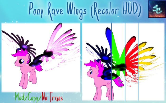 Pony/Anthro Rave Wings (Including HUD) [Sc]