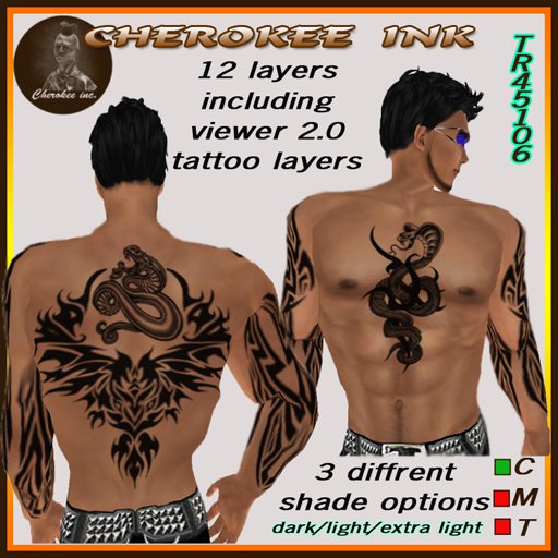 UPPER BODY TATTOO-TR-45106