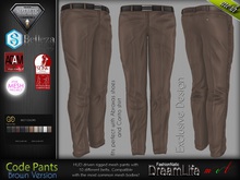 Code Formal Pants Light Brown - Fashionnatic