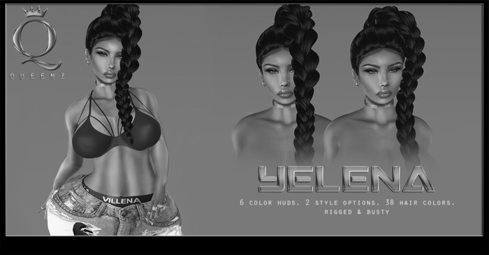 {Q} Yelena (Rigged Mesh Hair) DEMO