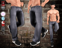 (WEAR ME) Duck Foot Washed Jeans