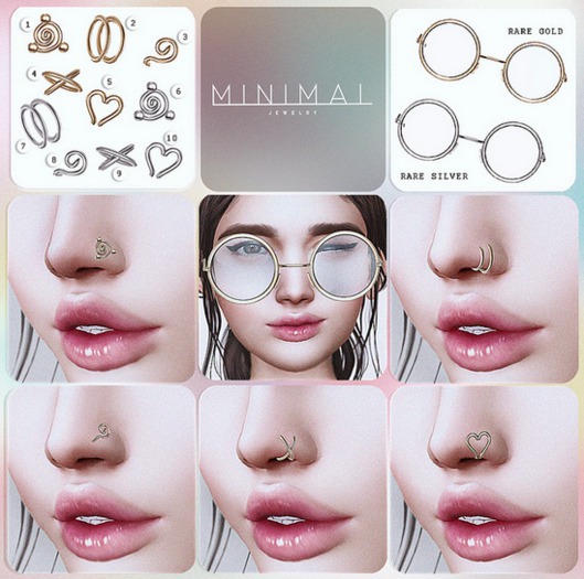 MINIMAL - Gio Piercing *3* -Gold-