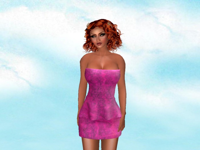 Pink Mistery Ruffle Tube Dress