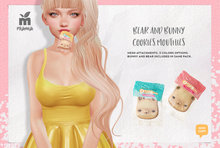  MishMish - Bear & Bunny Cookies Mouthie / Pink [Boxed] 