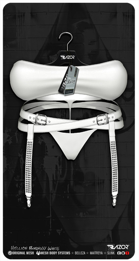 Razor/// Hellion Bikini - White