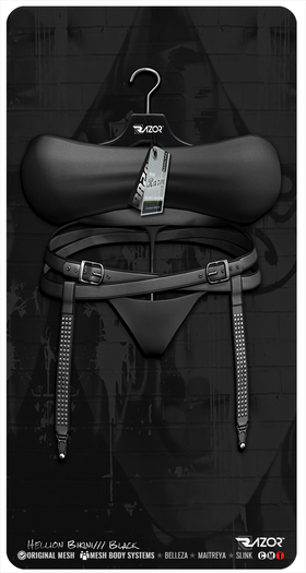Razor/// Hellion Bikini - Black