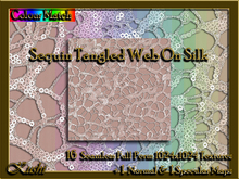 !Kushi! SequinTangledWebOnSilk Textures -WEAR TO UNPACK